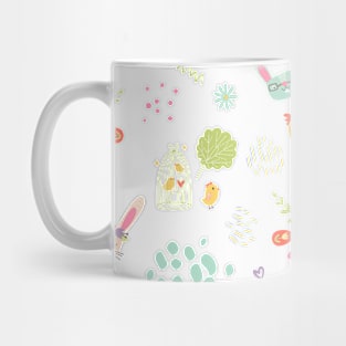 Easter Bunny Scandinavian Pattern Mug